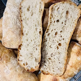 Ciabatta med oliven — fra Fagerbakst